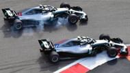 Bottas letting Hamilton pass at Turn 13 as ordered